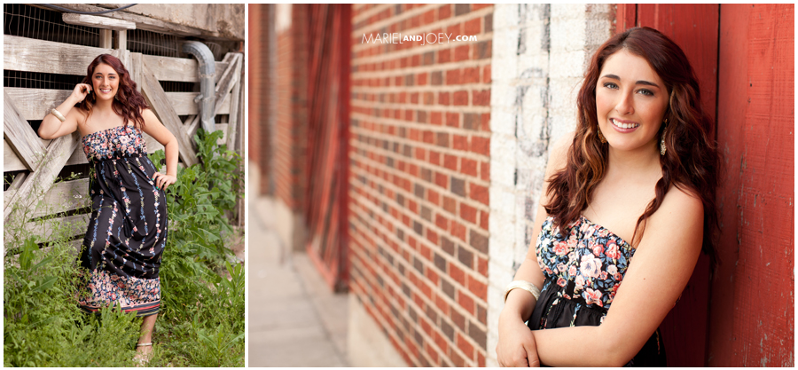 Senior photos at the Stockyards