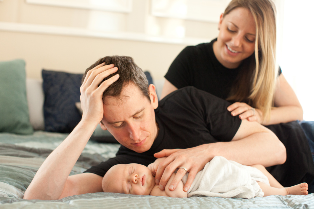 Mariel and Joey: Newborn photos at home in Richardson